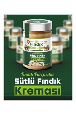 Fındık Kabuğu Parçacıklı Sütlü %50 Fındık Kreması 300 gr