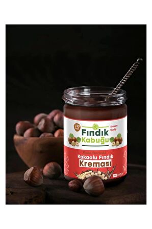 Fındık Kabuğu Fındık Parçacıklı Kakaolu %40 Fındık Kreması 300 gr x 4 Paket