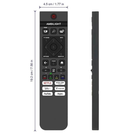 philips ile uyumlu Model 77OLED810/12 Mikrofonlu Google Smart Tv Kumanda