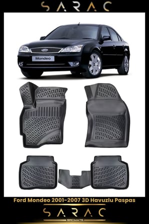 Ford Mondeo 2003 Model Araca Özel 3d Havuzlu Paspas