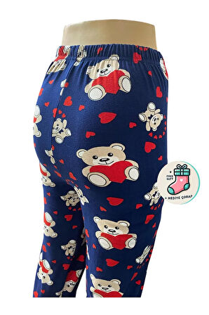 Lüx Unisex Mikro Süet Cepsiz Pijama Altı Tek Alt S5 - Çorap Hediyeli.