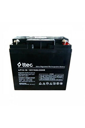 Base 12v Volt 18ah Amper Bakımsız Kuru Akü