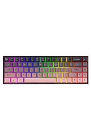 Ak680 Kahverengi Switch Hot-swap Kablolu Mekanik Oyuncu Gaming Klavye