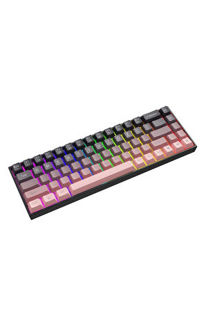 Ak680 Kahverengi Switch Hot-swap Kablolu Mekanik Oyuncu Gaming Klavye