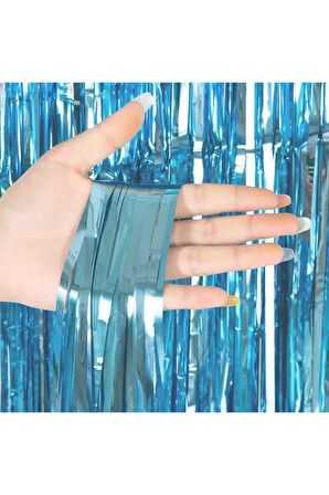 Metalize Arka Fon Perde Parti Doğum Günü 175cm× 80 cm