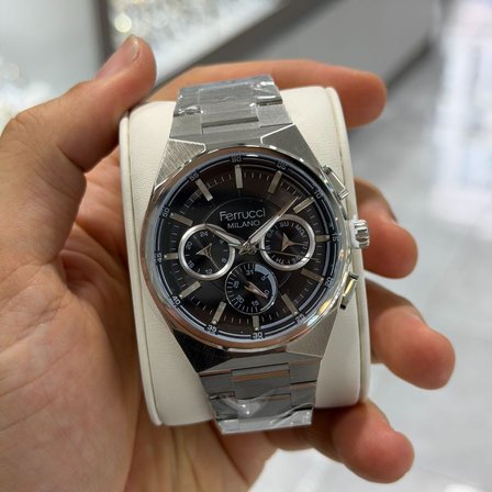 Ferrucci FER.03728M.02 Çelik Kordon Erkek Kol Saati