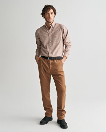 GANT Erkek Kahverengi Slim Fit Pantolon