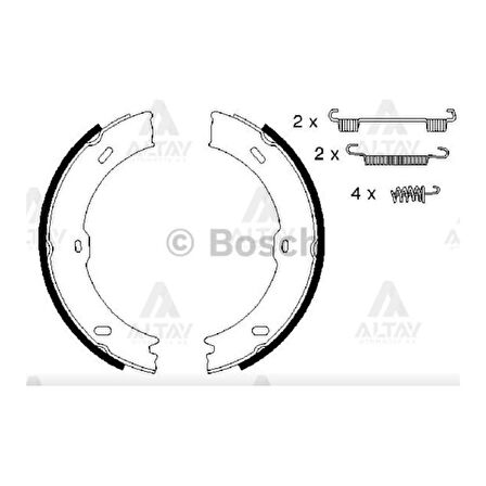 FREN BALATA EL CRAFTER 06= / SPRINTER 06= W906 PABUÇ 180mm 3.5 TON