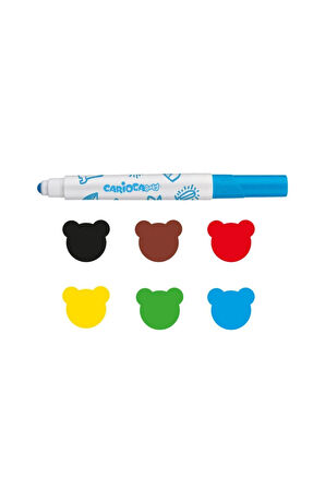 Jumbo Bebek Süper Yıkanabilir Keçeli Boya Kalemi 6lı - Yubi Oyuncak