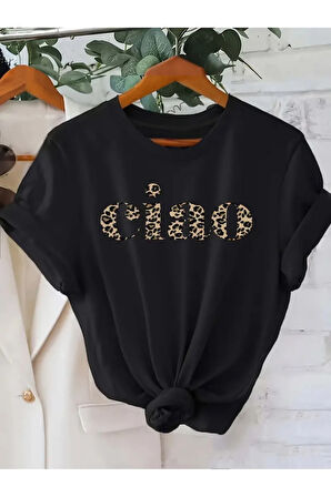 Unisex Pamuklu Ciao Ön Baskılı Tasarım Tshirt