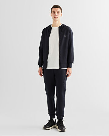 GANT Erkek Siyah Relaxed Fit Kapüşonlu Logolu Sweatshirt