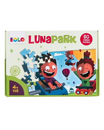 Eolo Hayvanat Bahçesi ve Lunapark 4+ Yaş Orta Boy Puzzle 60 - 80 Parça