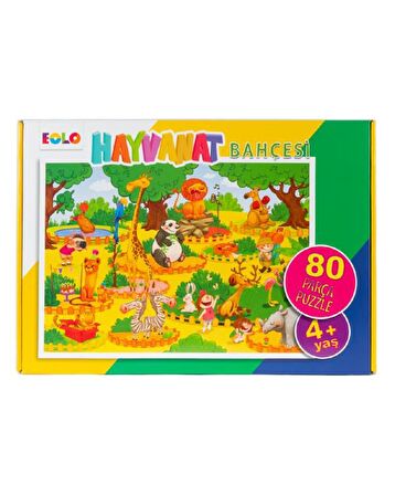 Eolo Hayvanat Bahçesi ve Lunapark 4+ Yaş Orta Boy Puzzle 60 - 80 Parça