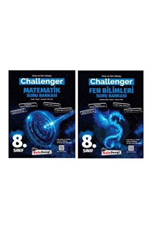 8. Sınıf Lgs Matematik, Fen Bilimleri Challenger Soru Bankası Kafadengi Yayınları