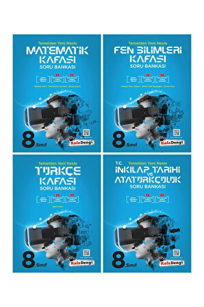 LGS 8. Sınıf Soru Bankası 4lü Set (Mat-Fen-Türkçe-İnkılap)