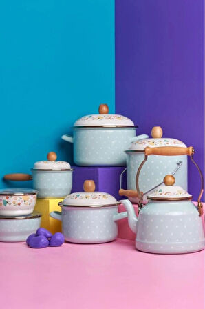 Miss Betty Mint Yeşili Puantiye Kettle (Esperanza) MİSS-63445-03