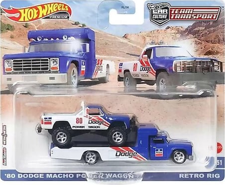 Mattel Hot Wheels Premium 80 Dodge Macho Power Wagon Retro Rig FLF56-HKF38