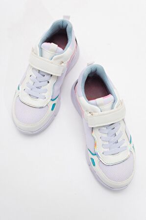 mnpc Kız Çocuk Beyaz Günlük Spor Ayakkabı