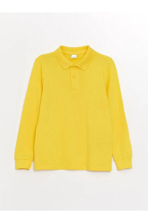 ÇOCUK & GENÇ OKUL VE GÜNLÜK KULLANIMA UYGUN POLO YAKA UZUN KOLLU TİŞÖRT LL.t-shirt-LONG.1.LL