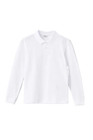 ÇOCUK & GENÇ OKUL VE GÜNLÜK KULLANIMA UYGUN POLO YAKA UZUN KOLLU TİŞÖRT LL.t-shirt-LONG.1.LL