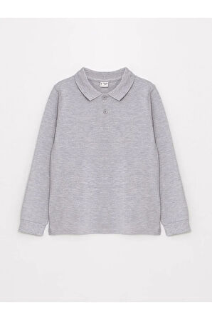 ÇOCUK & GENÇ OKUL VE GÜNLÜK KULLANIMA UYGUN POLO YAKA UZUN KOLLU TİŞÖRT LL.t-shirt-LONG.1.LL