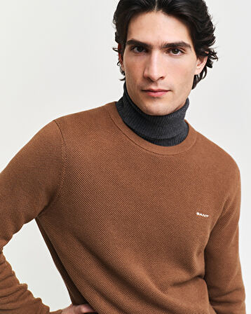 GANT Erkek Regular Fit Bisiklet Yaka Kazak