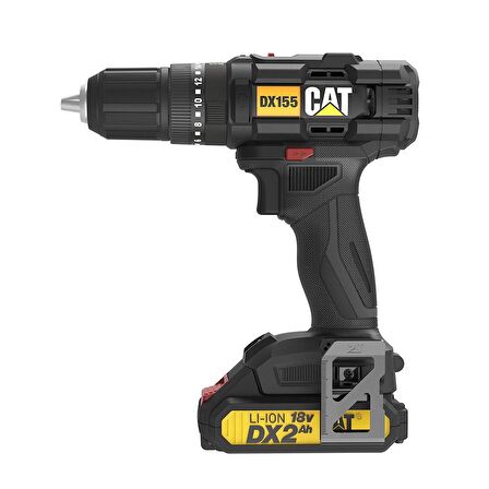 CAT DX155.1 18Volt/2.0Ah Li-ion Çift Akülü Profesyonel Şarjlı Darbeli Matkap