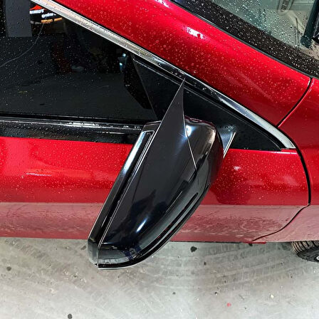 Sts Oto Aksesuar Mercedes Benz W221 2010-2013 Batman Yarasa Ayna Kapağı Piano Black Abs Plastik