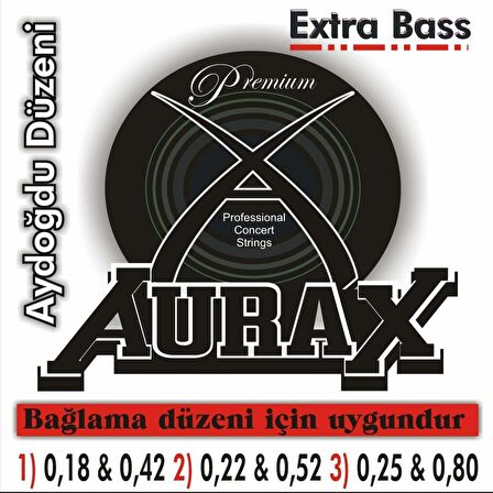 AURAX AX-18P SAZ TELİ PROFESYONEL 0.18 KISA SAP EXTRA BASS