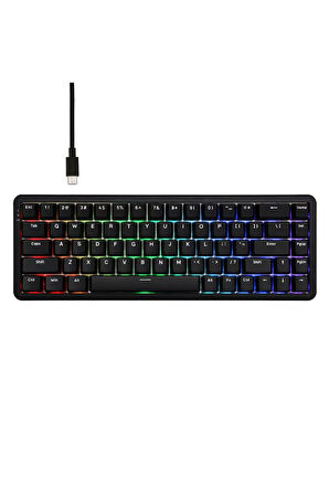 AK680 Max Rapid Trigger Manyetik Switch Mekanik Kablolu Klavye RGB 0.125 MS Ultra Düşük Gecikme