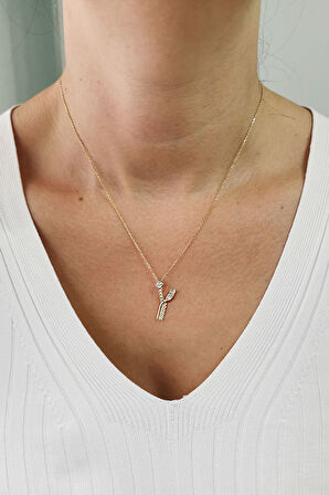 Altın Burgu Kenar Y Harf Kolye