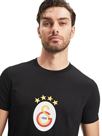 Galatasaray Orijinal 4 Yıldız Siyah T-Shirt