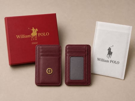 WİLLİAMPOLO Minimal Hakiki Deri Unisex Kartlık