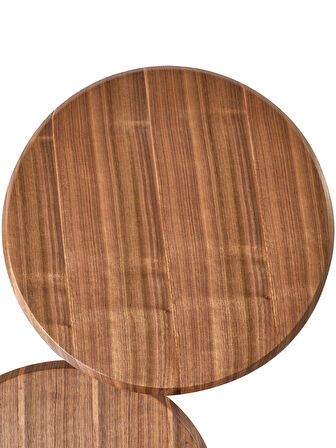 Toskana Walnut Zigon Sehpa Seti