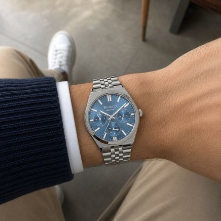 Ferrucci FER.03781M.02 Çelik Kordon Erkek Kol Saati