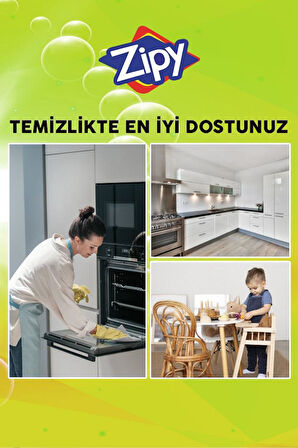 Zipy Easy Clean Yumuşatıcı Kokulu Yüzey Temizlik Havlusu Islak Kova Mendil 300 Adet