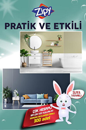 Zipy Easy Clean Yumuşatıcı Kokulu Yüzey Temizlik Havlusu Islak Kova Mendil 300 Adet