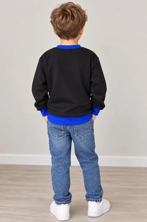 Erkek Çocuk Baskılı 3 İp Sweatshirt