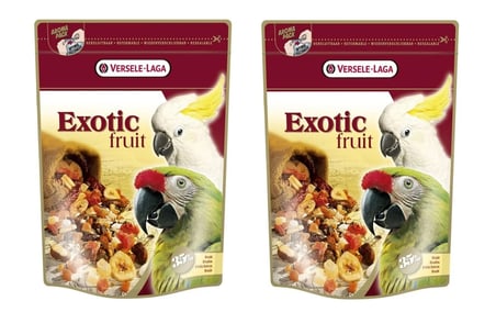 Versele Laga Exotic Fruit Meyve Karışımı Papağan ve Paraket Yemi 600 Gr. X 2 Adet