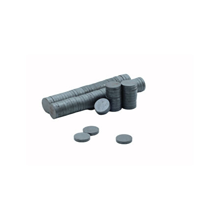 Magnet Mıknatısı Deliksiz Mıknatıs Yuvarlak Deney Mıknatısı 15x3mm- 10 Adet