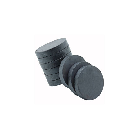 Magnet Mıknatısı Deliksiz Mıknatıs Yuvarlak Deney Mıknatısı 15x3mm- 10 Adet