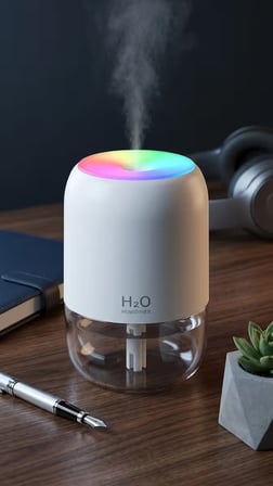 Taşınabilir Mini USB Hava Nemlendirici & Aroma Difüzör - Araç, Ofis ve Bebek Odası İçin Sessiz Buhar Üfleyici