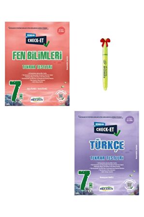 7.Sınıf CHECK-ET Fen Bilimleri ve Türkçe Tekrar Testleri
