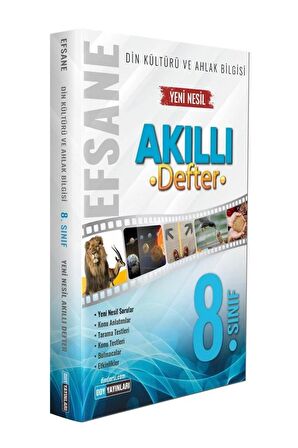 LGS Din Kültürü ve Ahlak Bilgisi Efsane Akıllı Defter 8. Sınıf