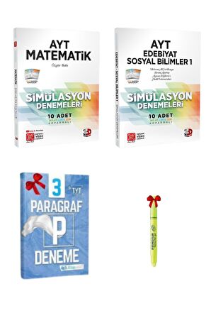 3D Yayınları AYTMatematik+Ayt Edebiyat Sosyal Bilimler-1 deneme