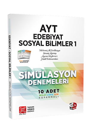 3D Yayınları AYTMatematik+Ayt Edebiyat Sosyal Bilimler-1 deneme