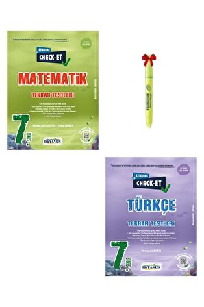 7.Sınıf CHECK-ET Matematik ve Türkçe Tekrar Testleri