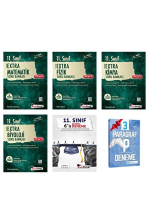11.Sınıf Extra Matematik Fizik Kimya ve Biyoloji Soru Bankası+Sarmal Deneme