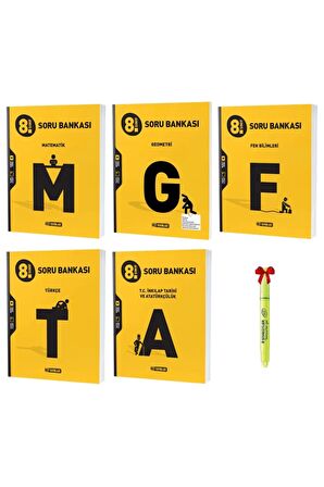 LGS 8.Sınıf Matematik Geometri Fen Bilimleri Türkçe ve İnkılap Soru Bankası