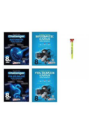 LGS 8.Sınıf Challenger Matematik Fen ve Matematik Fen Kafası Soru Bankası